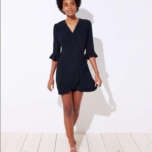 LOFT Black Skort Romper